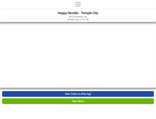Tablet Screenshot of happynoodletemplecity.com